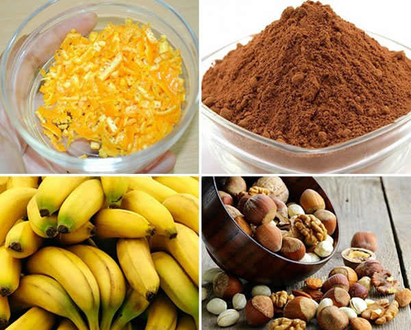 Postrecito fácil de algarroba y banana