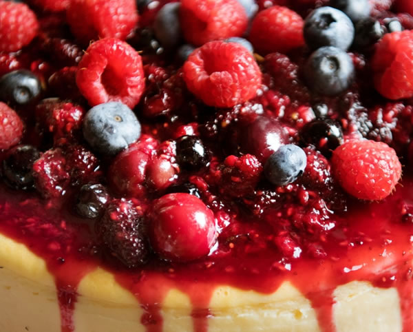 Cheesecake de frutas frescas